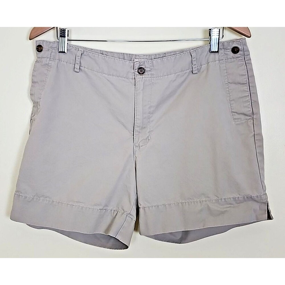 Eddie Bauer Vashon Fit Women's Khaki Classic Everyday Shorts, Size 12
